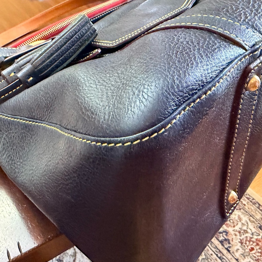 Dooney and Burke, Navy Smith, Florentine satchel - Picture 5 of 10